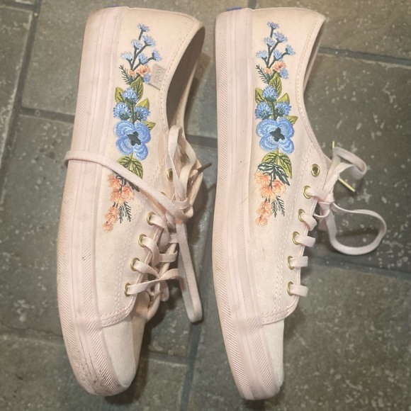 Keds x Rifle Paper Co pink sneakers - Picture 5 of 6